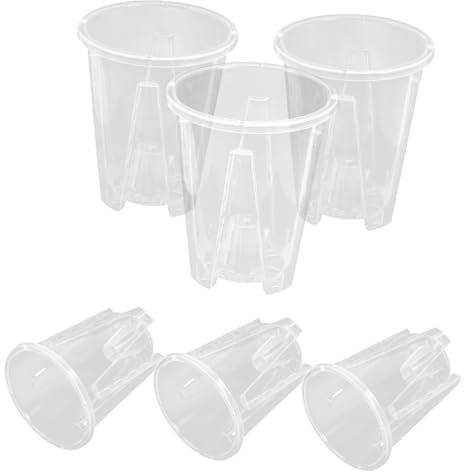 BESPORTBLE 6pcs Phalaenopsis Flower Pot Pots for Orchids Faux Orchid Plant Pots Water Jugs Air Plants Self Watering Pot Sphagnum Hydroponics Orchid Potting Mix Planter Large Plant Pot Pp