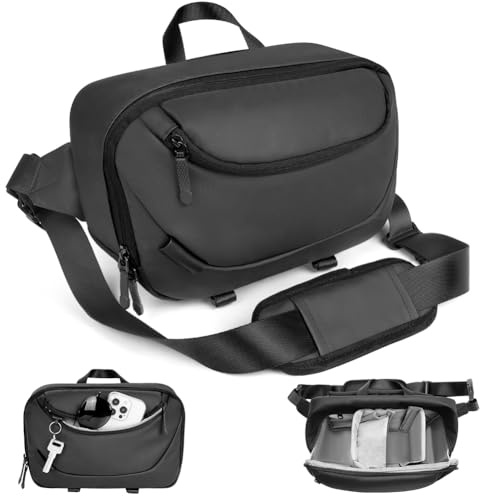 flintronic Camera Sling Bag, Waterproof Shockproof Cameras Case, DSLR Camera Bag with Tripod Holder, Single Camera Sling Bag for DSLR/SLR/Mirrorless Cameras