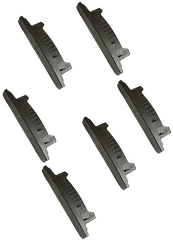 X6 Roller Garage Door End Locks, End caps, 77mm Slat Compatible, Push Fit Design, Pack of 6