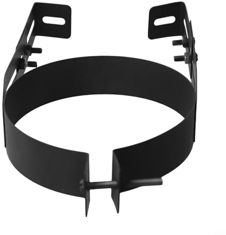 GANCEI Soporte de tubo de chimenea, abrazadera de revestimiento de chimenea para pared de chimenea de 150 mm, soporte de abrazadera de soporte de pared de chimenea de metal, clip de fijación soldado a