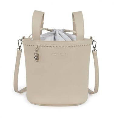 Pasito a Pasito Bolso Bucket Icon, beige, M