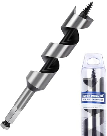 7/8 X 6.1 inch Auger Bit for Wood, 22x155mm Hex Long Auger Drill Bit for Wood,Ship, Composite Materials, Drywall and DIY Projects | 3/8 Hex Shank,for Hard Wood,Ship, Composite Materials, Drywall and DIY Projects