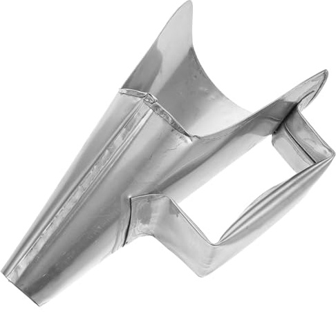 ROMISBABA Embudo de Metal para Enlatar de 3 Cm con Mango Antideslizante, Embudo de Cocina Ancho para Rellenar Alimentos Pequeños y Bolsas de Refrigerio, Utensilio para Envasado Rápido