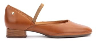 Pikolinos Ubeda Zapatos Tacón Mujer | en Cuero | Horma Amplia | Tacón Bajo | Talla EU 35-42 en Color Marrón
