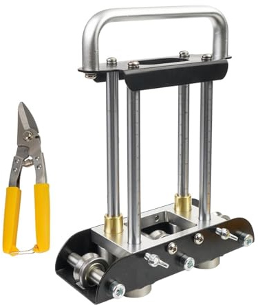 dwxnauixl Cintreuse manuelle compacte pour tôles avec galet de pliage, idéale pour les travaux de toiture et de gouttières. Outil de toiture manuel pour, Noir, 7.1 x 19.2 x 25 cm