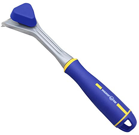 MANUFORE Carbide Paint Scraper with 2.5 Inch Double-Edged Tungsten Steel Blade for Removing Paint, Glue, Grout
