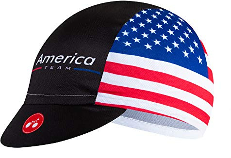 Men Women Cycling Cap Helmet Liner Hat Outdoor MTB Sun Proof Anti-Sweat Breathable America Flag