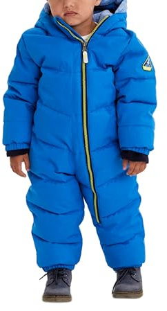 Killtec Boy's Mono/Traje para la Nieve con Aspecto de plumón y Capucha Twinkly MNS ONPC B, Azul neón, 86/92, 35480-000