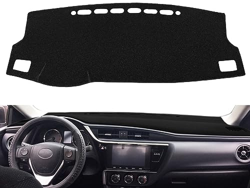 Fcovergurus Dash Cover Mat Custom Fit for Toyota Corolla 2014-2019, Scion Im, Corolla Im,Dashboard Cover Pad Carpet Protector (Black) F92