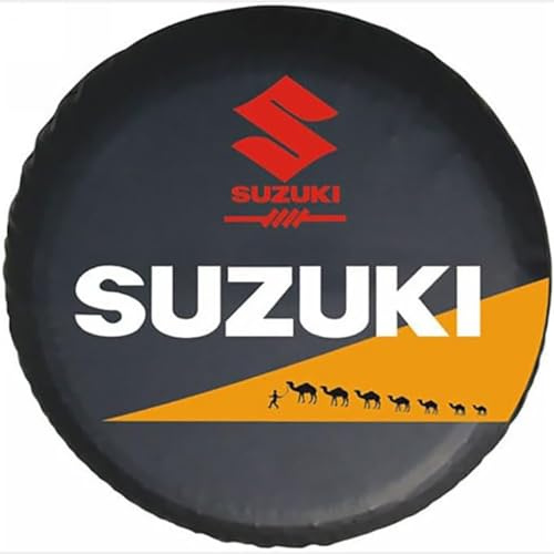Coperture per Pneumatici di Ricambio Auto,per Suzuki Jimny SX4 Swift Vitara Kizashi Ignis Livio S-cross,Impermeabili Antipolvere CopriRuota di Scorta con,A 14in