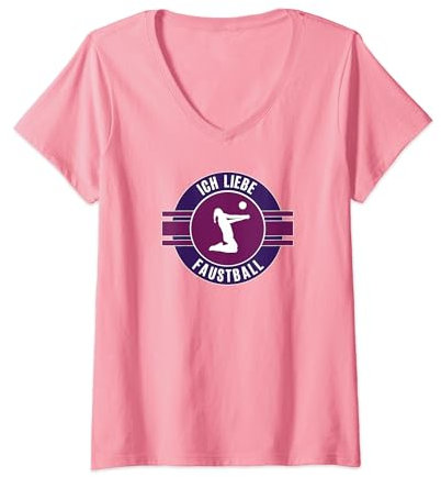 Damen Bestes Faustballteam Beste Spielerin Faustball Team T-Shirt mit V-Ausschnitt