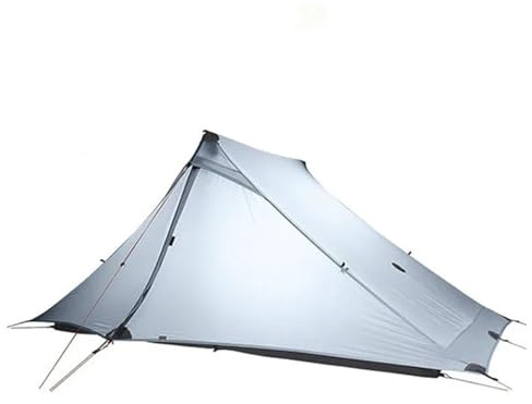 3FULGEAR Lanshan - Tienda de campaña ultraligera para 2 personas, tienda de campaña para 2 personas, 3/4 estaciones, de nailon de silicona 20D, sin varillas, para camping, escalada, senderismo (gris 2