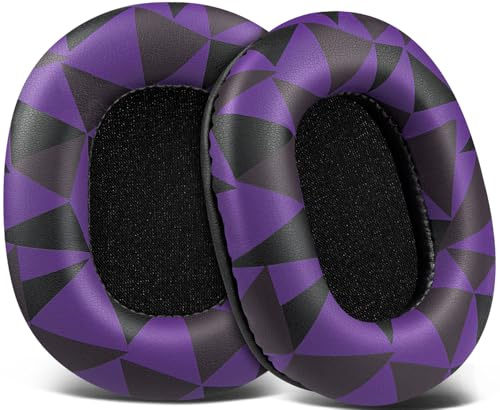 SOULWIT Ohrpolster Ersatz für Audio Technica ATH M50X M50XBT M50xSTS M50RD M40X M30X M20X MSR7 SX1 Monitorkopfhörer, Ersatzpolster Polster mit weichem Proteinleder