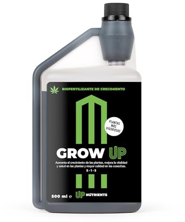 UP NUTRIENTS Fertilizzante biologico GROW UP 500 ml | Fertilizzante organico per piante e colture | Vitalità e salute - Raccolti migliori - Piante più forti