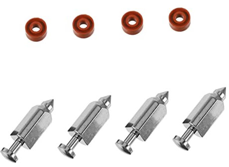 ROMISBABA Kit de Vannes à Flotteur à Aiguille de Carburateur pour Tondeuse à Gazon Compatible 398188, Accessoires de Remplacement pour Moteur, Haute Précision, Durabilité
