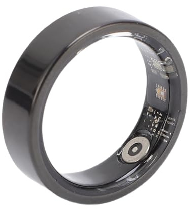 XUMIUZIY Anello Intelligente per Uomini e Donne, 50m Attività Impermeabile Tracker Fitness Anello Passaggi, Controllo Telecomando per Scattare Foto (12 ID: 21,6 mm / 0,85in, circonferenza: 67,8 mm)