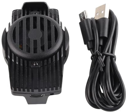 OHPXNZXN Mobile Phone Cooler Clip On Semiconductor Radiator, Mini Portable Cell Phone Cooling Fan, Universal USB Powered Cooling Device for Gaming Phones with Alloy Material, Efficient