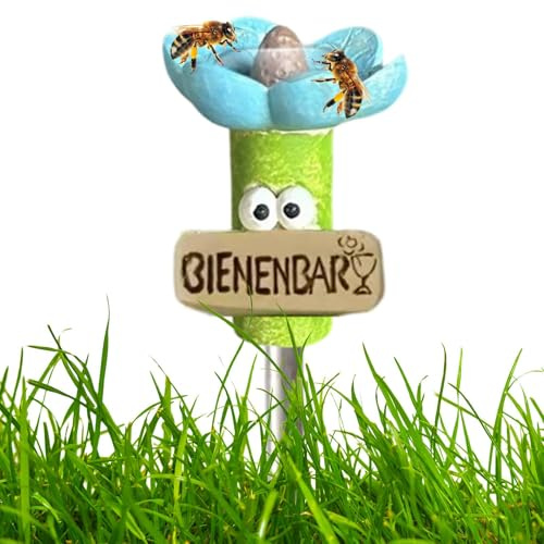 Station d'irrigation des abeilles – Distributeur de nourriture coloré en forme de fleur en résine pour attirer les pollinisateurs, bol durable pour boire des papillons et des abeilles avec design vif