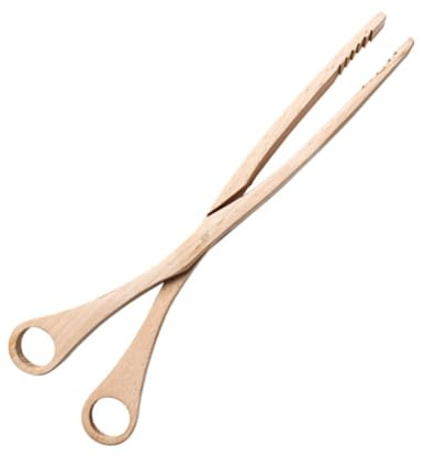 HYTROVE Pinze da Cucina in Legno Antiscivolo e Leggere, Clip per Pane a Forma di Forbice, per Uso Domestico e Celebrazioni in Hotel Colore Casuale