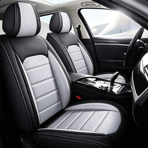 FUNEAER Housses de Siège pour Jaecoo 7 2024+ Auto,5 Places Housses de Siège Auto Avant Arrière,Ensemble Cuir PU Étanche et Respirant Protection Anti-Rayures