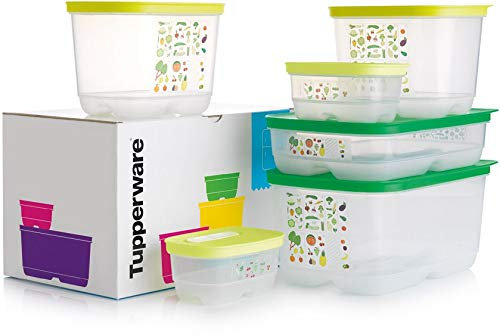 Tupperware 6-Pc Set Fridgesmart Container Airtight Food Saver Storage Container