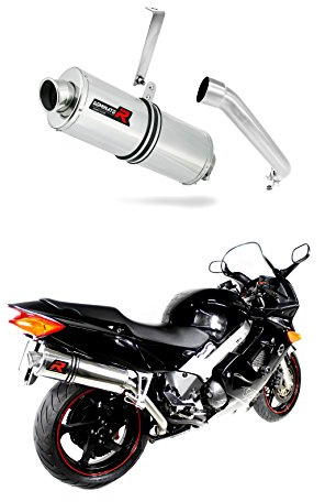 DOMINATOR VFR 800 Fi Hi Level Marmitta Racing Oval Exhaust Terminale di Scarico Silenziatore 1998 1999 2000 2001
