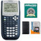 TI-84 Plus Grafikrechner mit Arbeitsbuch, CalcCase Schutztasche und Garantieverlängerung auf 60 M