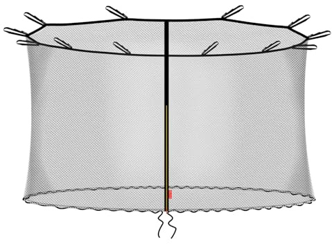Baunsal® Trampolin Sicherheitsnetz Ø 183 185 244 250 300 305 366 370 396 400 427 430 457 460 487 490 (JS-IN) Ersatzteile Netz Schutznetz Kindertrampolin Ersatznetz Gartentrampolin Outdoor