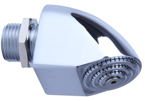 ENKI R45 Concealed LED Shower Head, Chrome, Rainfall | Easy Install, Fittings Included, Rainfall Shower Head Arm, Replacement Arm, Modern, Bathroom