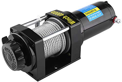 seilzug mit funkfernbedienung Elektrische Stahlseilwinde Auto, Oversea 4000lb Elektrische WINDE 12V 15m Stahlseilwinde für Auto Quad Bike Auto ATV Anhänger