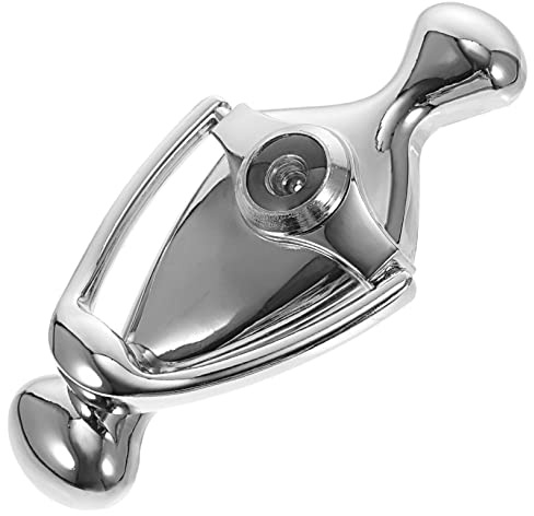 Türklopfer mit Türspion Silberfarben, aus Zinklegierung | Sicherheitsmodell für Haustüren, Ergonomischer Griff, Komfortable Handhabung, Passend für Hotelbereiche