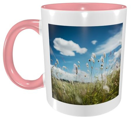 PHAYAH Tazza da caffè in ceramica da 325 ml, regalo per moglie, festa della mamma, regalo di compleanno per bere tè, bevande caffè e fiori di cacao caldo