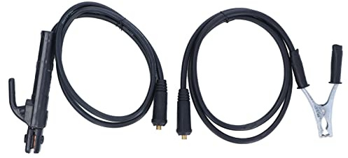 Kit de terminales de conexión a tierra 300 A para soldadura a tierra con cable de 1,5 m para accesorios de máquina de soldar ARC ZX7 MMA mango aislado, diseño ergonómico para un mejor rendimiento y