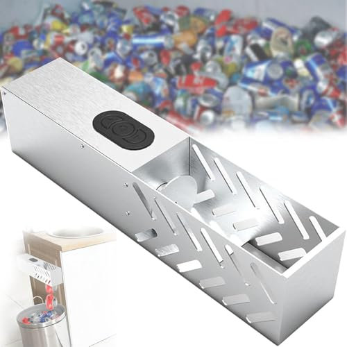 FHRKA Metal Can Crusher, electric Can Crusher For Recycling 12oz~16oz Cans Wall Mounted Automatic Can Crushers