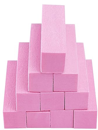 Lot de 10 blocs de limes à 4 côtés pour polir les ongles, les bandes polies, les polissages, les travaux artistiques, la manucure