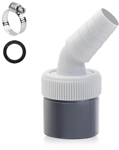 SHENGYIG Adaptateur de Raccordement pour Lave-Linge | Adaptateur de Vidange PP pour Machine à Laver, Embout 18–24 mm, pour Lave-Vaisselle et Machine à Laver
