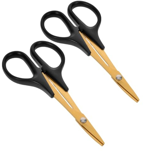 ERINGOGO 2 Pièces Ciseaux de Précision Courbés pour Réparation Carrosserie Rc Outils de Découpe de Modélisme pour Voiture Avion et Camion