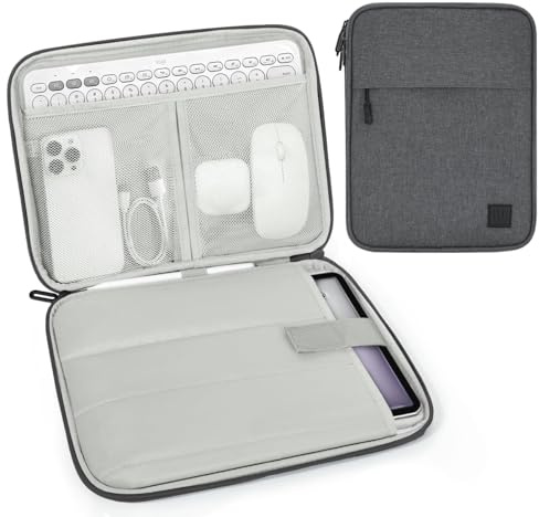 Dadanism 13 Zoll Tablet Tasche Hülle mit Polsterung, Space Grau | für iPad Pro M5/M4 13, iPad Air M4/M3 13, iPad Pro 12,9, MacBook Neo/Air 13 2026, Galaxy Tab S10+ 12,4, Tab P12 12,7