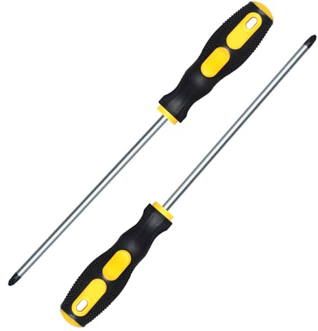 Phillips Screwdriver Set 2 PCS 6 inch Magnetic Tip 6mm PH2 Cross Head Screwdriver