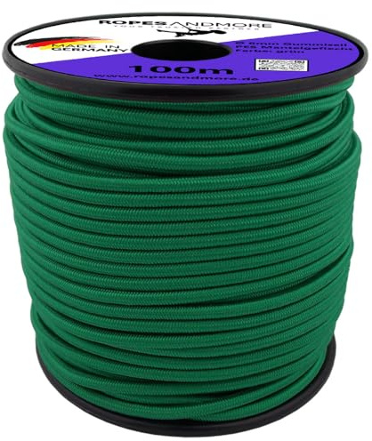 Expanderseil Gummiseil PES Seil Gummileine 6mm Spannseil 10m-50m viele Farben von Ropes and More® (Grün, 20m (Lfm.) - ohne Spule)