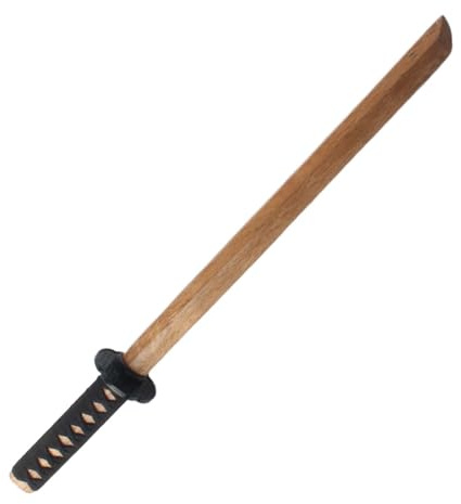Kurz kleine Größe Holz Katana Schwert, Bokken Kendo-Schwertkampf-Training, Samurai Schwert, Rollenspiel Cosplay Iaido-Bokken (Gelb, 80CM)