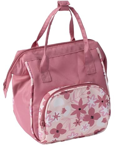 Bayer Chic 2000 - Bolso Cambiador de muñecas, Bolso Cambiador para muñecas, Accesorios de muñecas, Bolso de muñecas, Flores Rosas