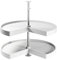 EMUCA - Kit de bandejas giratorias para Mueble de Cocina esquinero, bandejas giratorias 3/4 de Ø710mm para modulo de 800mm, Blanco