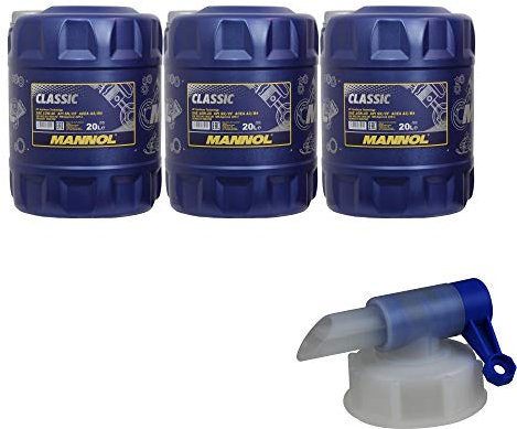 60L MANNOL Classic 10W-40 API SN/SM/CF Öl Motoröl MN7501-20 inkl. Auslaufhahn