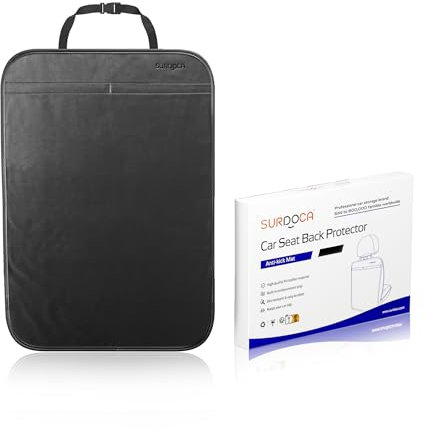 SURDOCA Wasserdicht Rückenlehnenschutz Auto Kinder, Schmutzabweisend Sitzschutz Auto Rückenlehne, Kick Matten Schutz in Universeller Passform, Rücksitzschoner, Leder Autositzschoner Rückenlehne