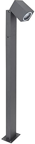 etc-shop Wegeleuchten Außen anthrazit Garten Stehlampe Aussen Außenleuchte Terrasse stehend, schwenkbar, Fernbedienung dimmbar, 1x RGB LED 3,5W, LxBxH 11,5x7,2x80 cm