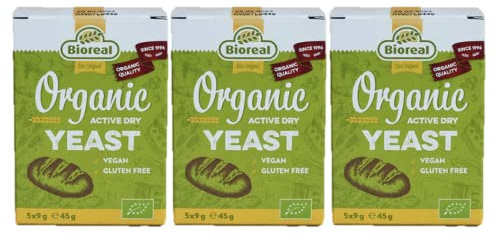 Bioreal Organic Dried Yeast-3 packs of 5x9g