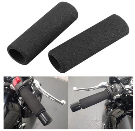 JNNJ 2 Piezas Motocicleta Mano Empuñaduras Cubierta, Moto Manillar Funda, Cubierta Agarre Manillar Espuma para Motocicleta, Moto Empuñadura Manillar Antivibración Cómoda Suave Práctico(27MM)