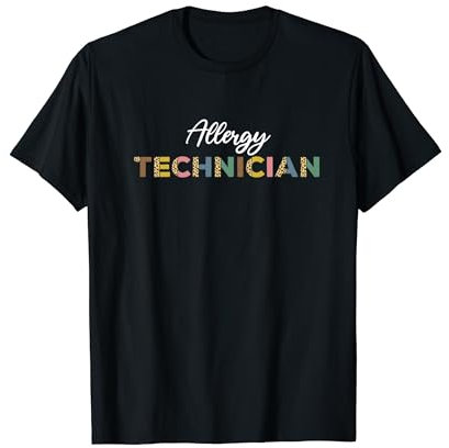 Technicien en allergie Expert en tests d'allergies Motif léopard T-Shirt