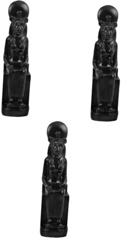 PRETYZOOM 3St Sphinx Tischdekoration büro Dekoration hausdeko tischdeko esstisch Home Decoration Heimatstatue ägyptische Figuren Harzdekore Statue in Ägypten Statuenverzierung Kunstharz